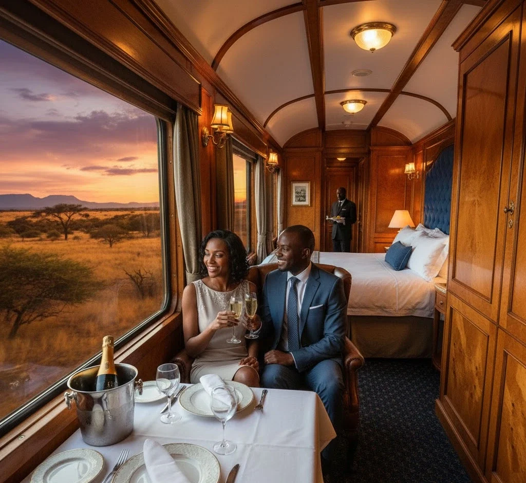 luxurious train