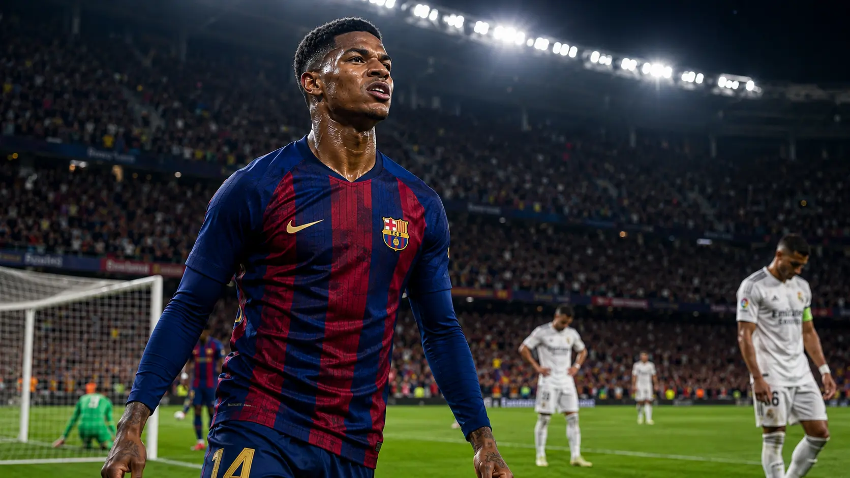 برشلونة يهزم ريال مدريد 2-0 ويحسم لقب الدوري الإسباني في الكلاسيكو