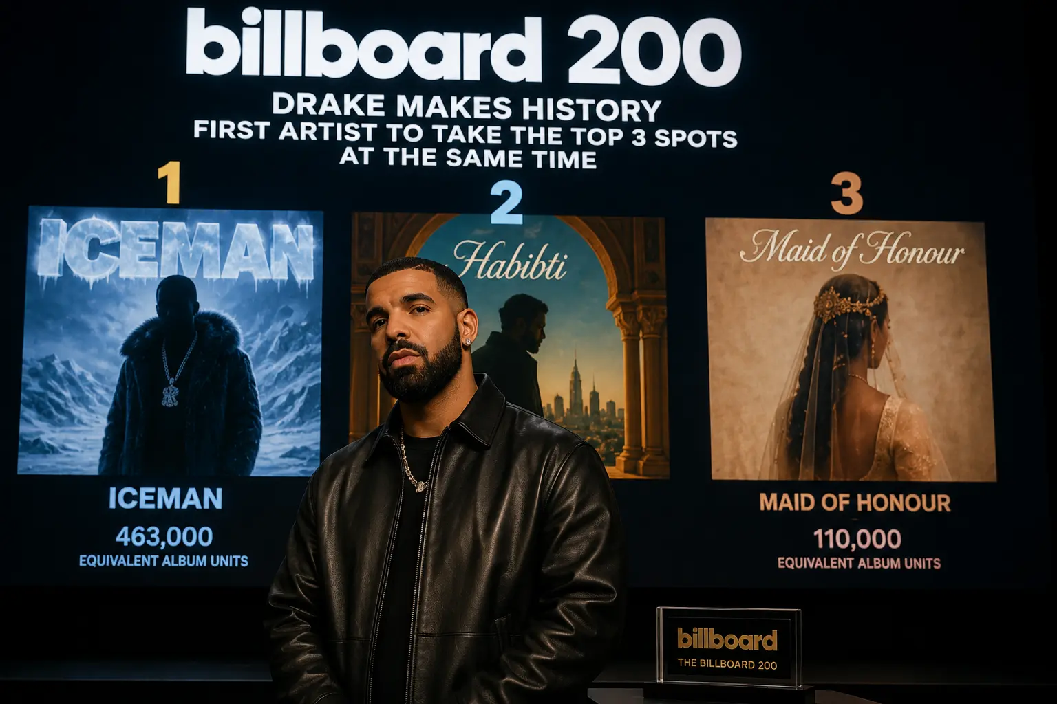 Drake top three albums