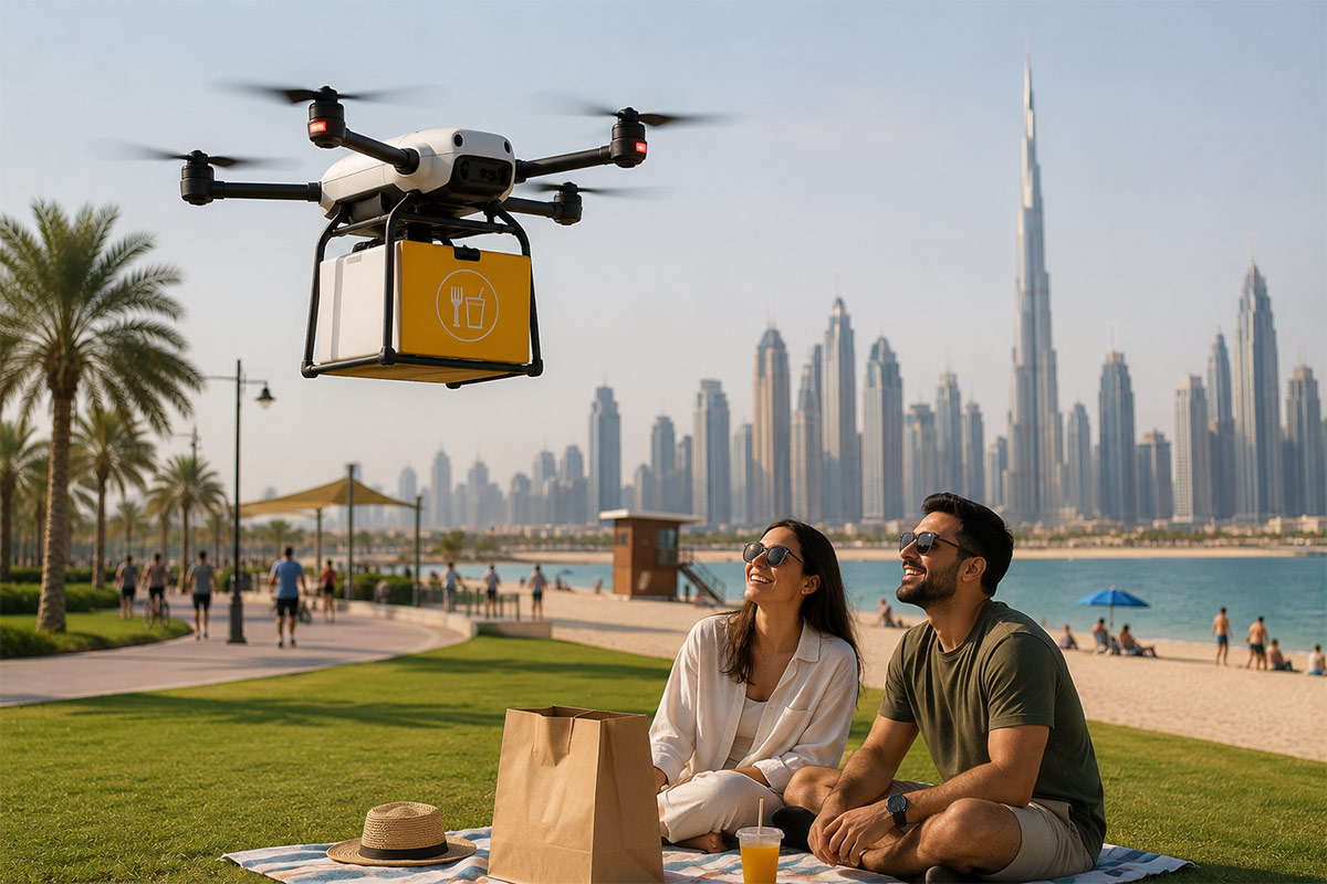 Dubai Customers Could Soon Receive Orders by Drone at Parks and Beaches