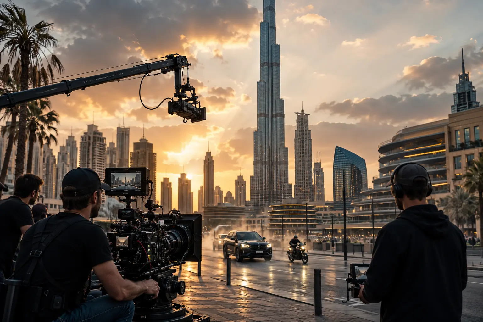 Dubai film set