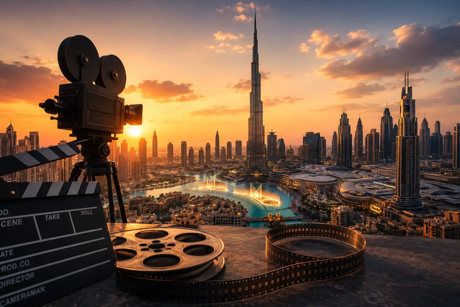 Desert filming Dubai