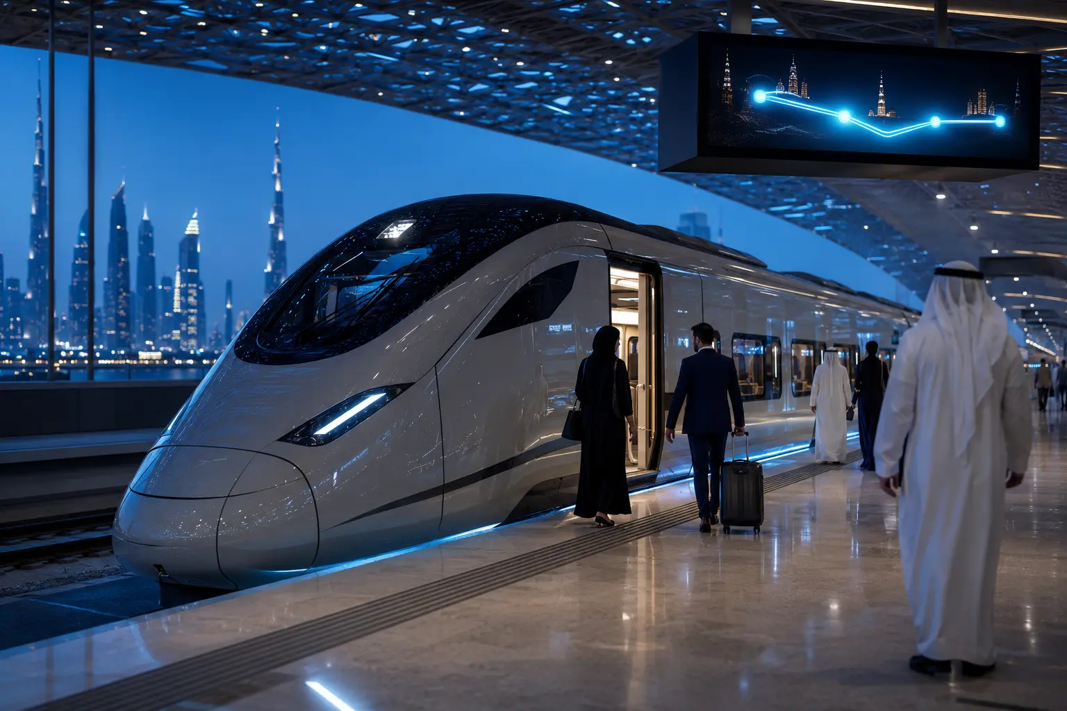 UAE train journey