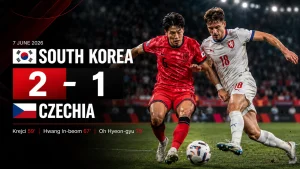 South Korea Fight Back to Beat Czechia 2-1 in World Cup Opener