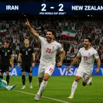 إيران تعود مرتين وتتعادل 2-2 مع نيوزيلندا في كأس العالم