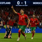 المغرب يهزم اسكتلندا 1-0 في مباراة قوية بكأس العالم