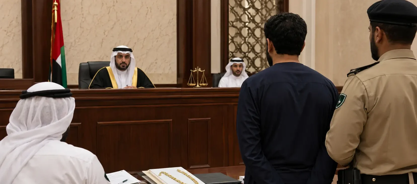 إدانة رجل بالسرقة بعد لكم الضحية وخطف سلسلة في دبي