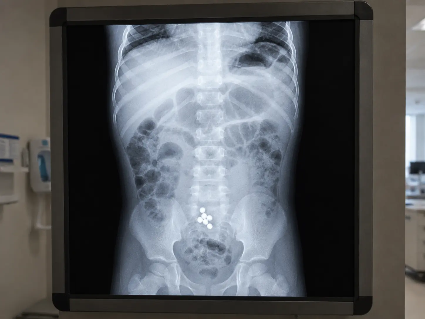 children swallowing magnets