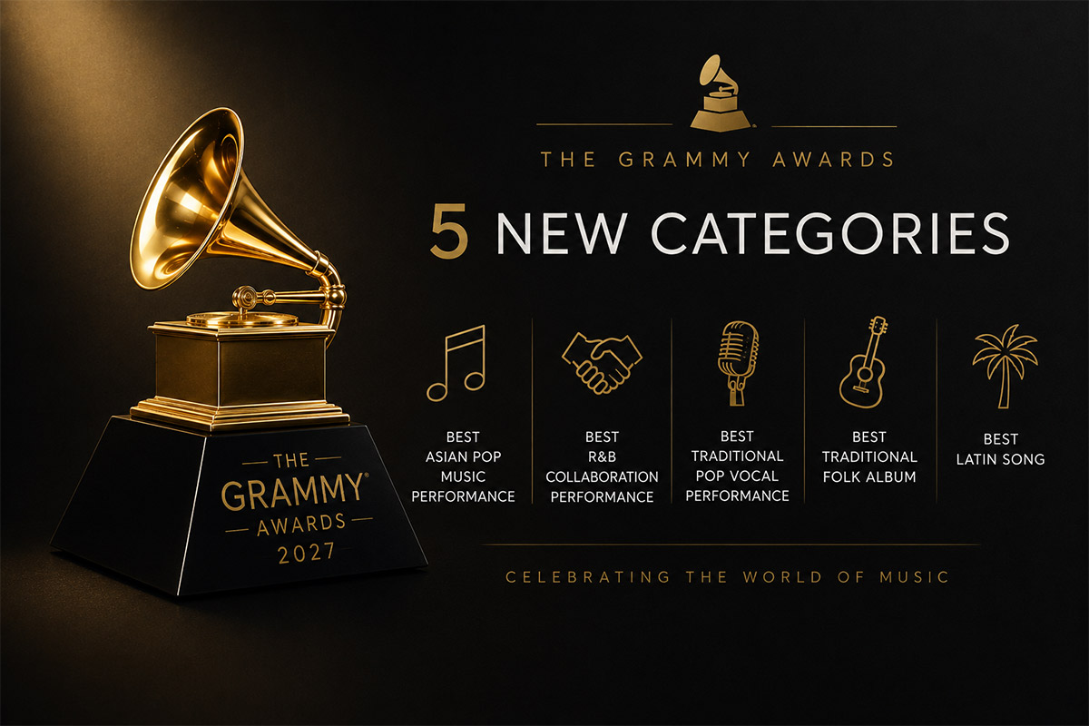 Grammys Add Asian Pop and Folk Categories for 2027 Awards