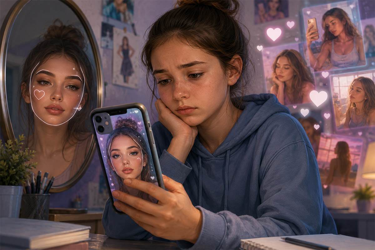 social media beauty standards UAE