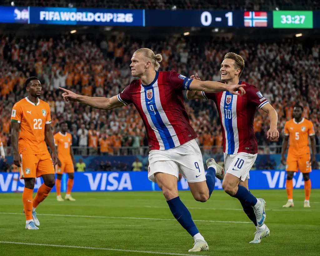 Ivory Coast vs Norway: Norway Edge Tight 2-1 Battle