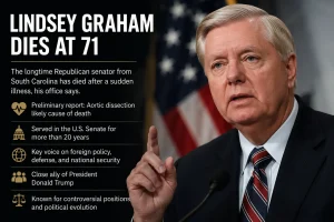 Lindsey Graham Dies at 71, Leaving Political Shockwaves