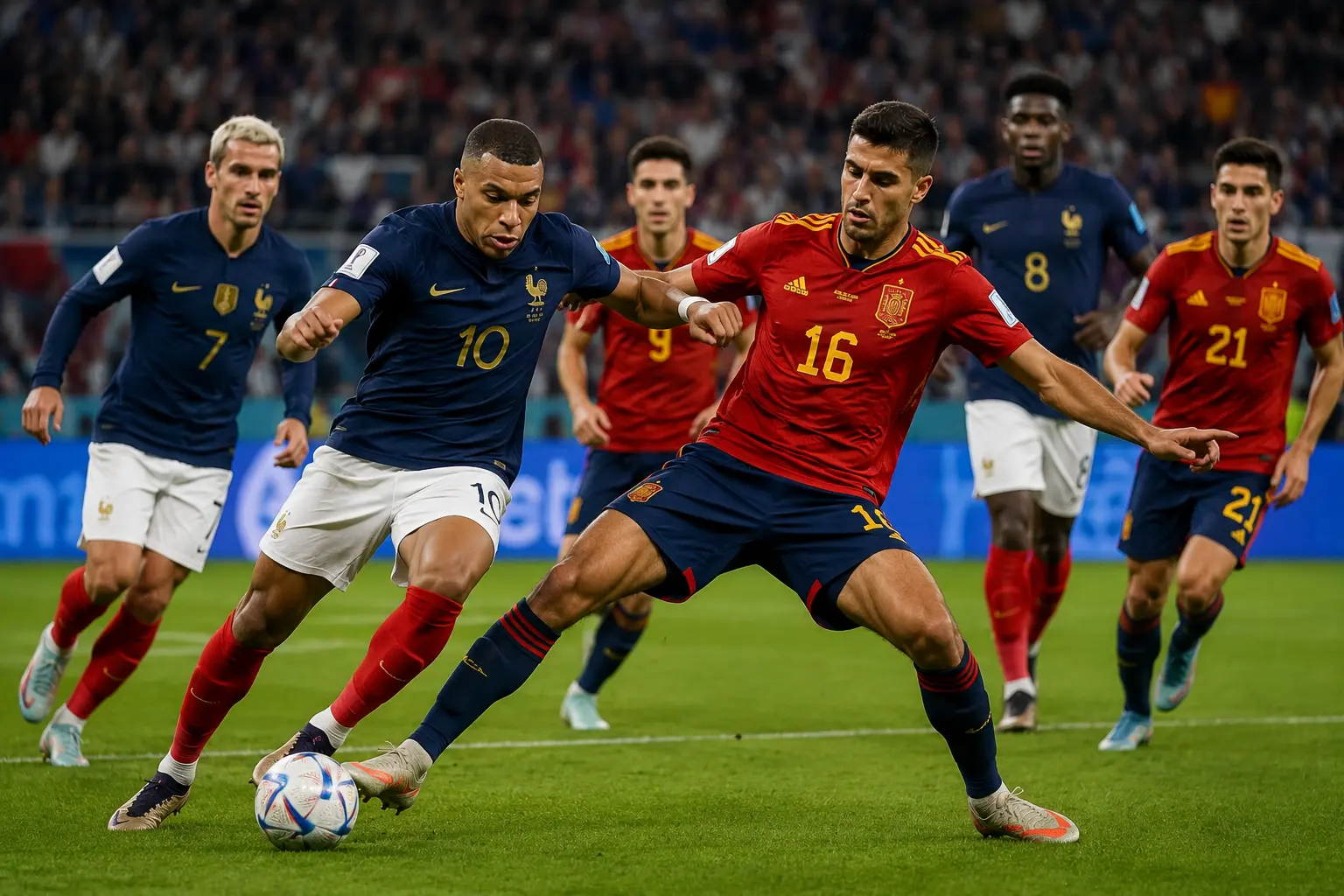 Spain Outclass France 2-0 to Reach World Cup Final