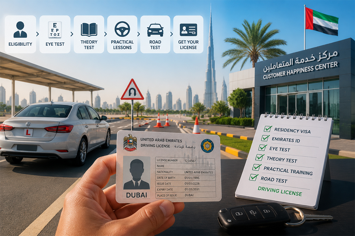 getting driving license uae