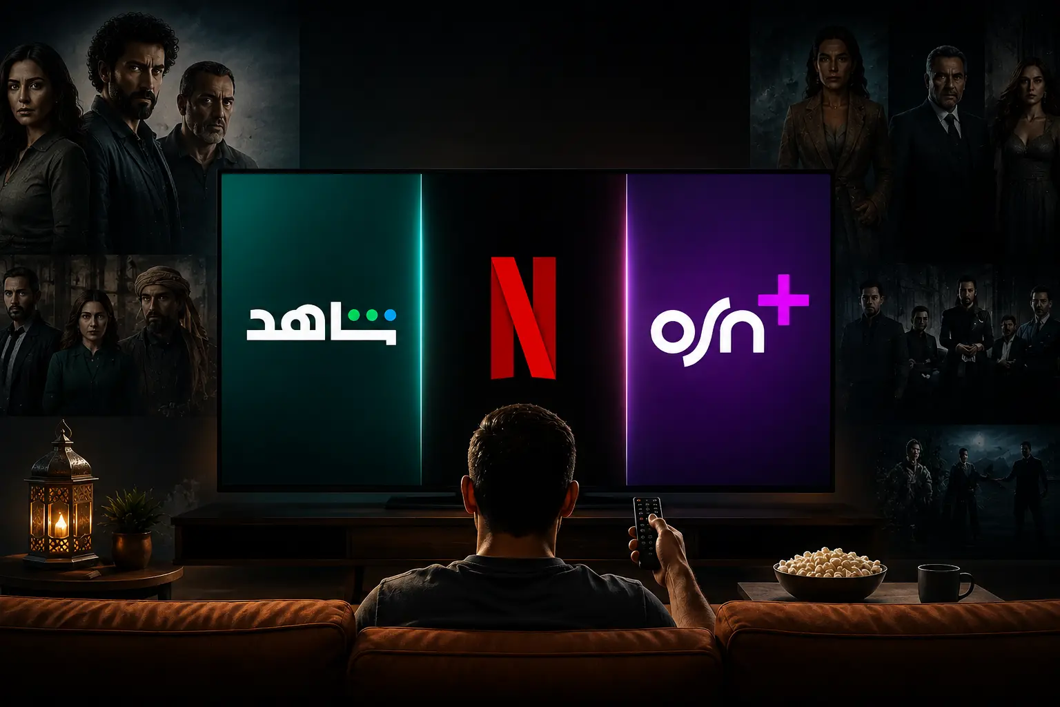أين تشاهد المسلسلات العربية أونلاين: مقارنة بين شاهد ونتفليكس وOSN+