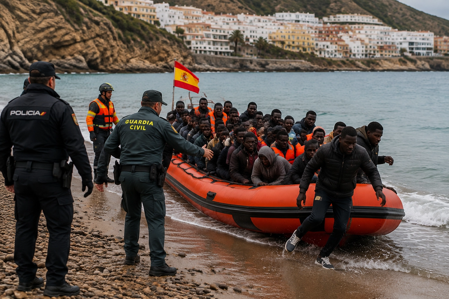 Thousands of Migrants Arrive in Spain Illegally