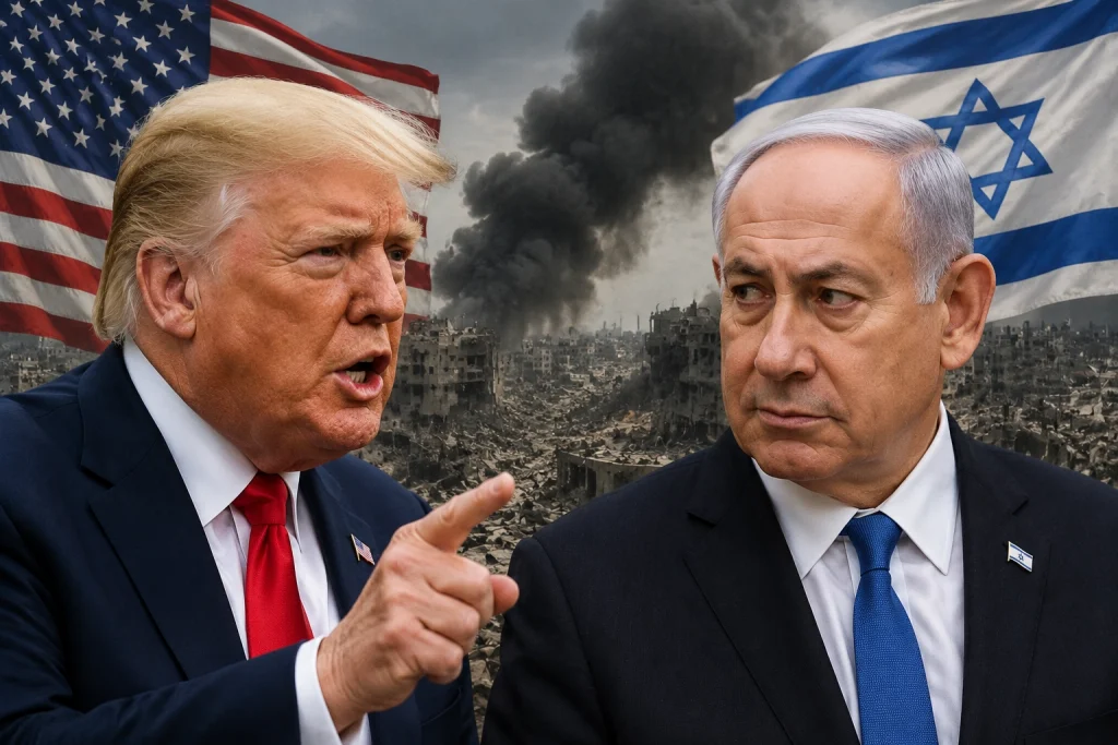 Trump and Netanyahu Clash Over Gaza Plan