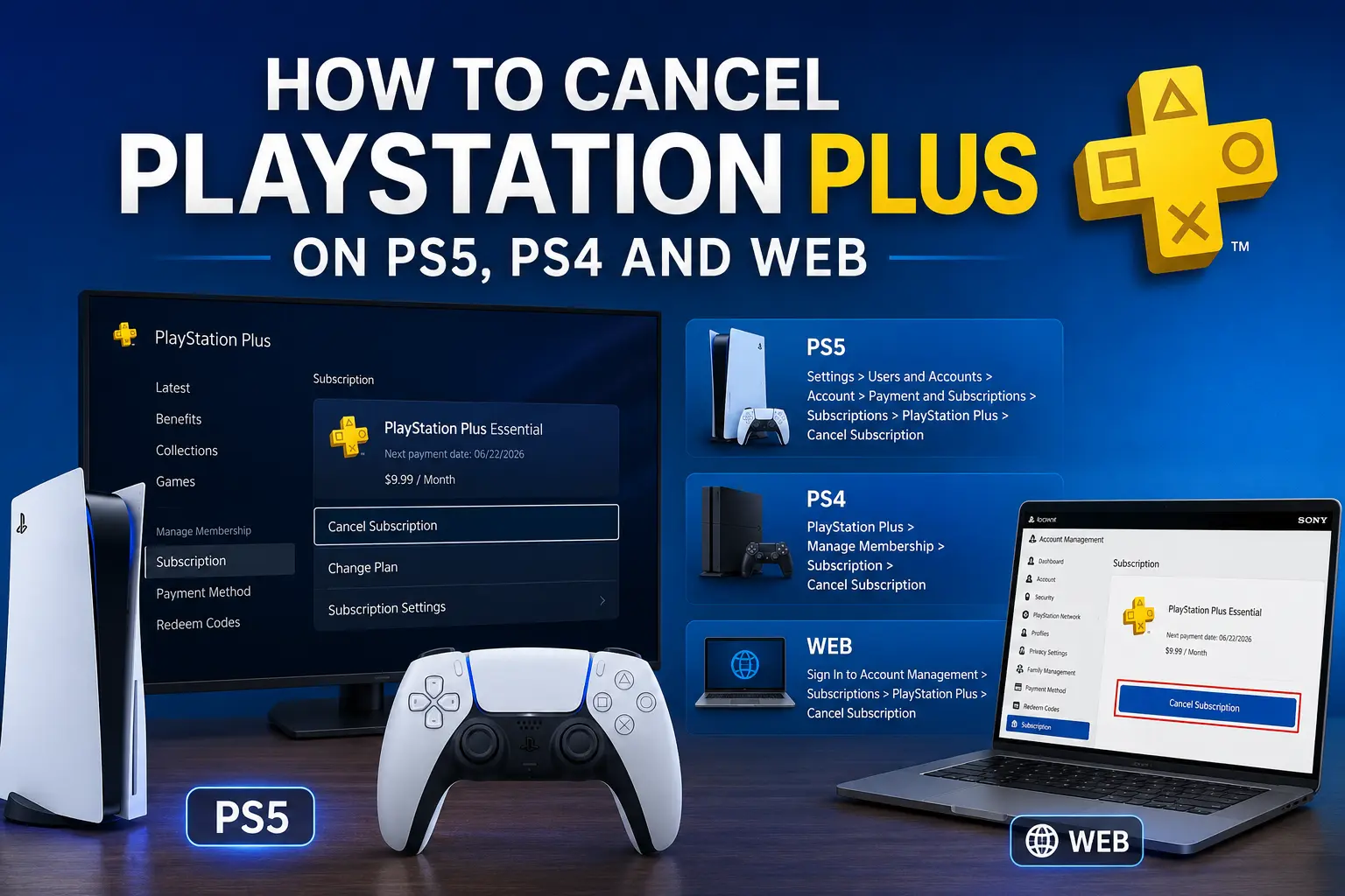 How to cancel PlayStation Plus
