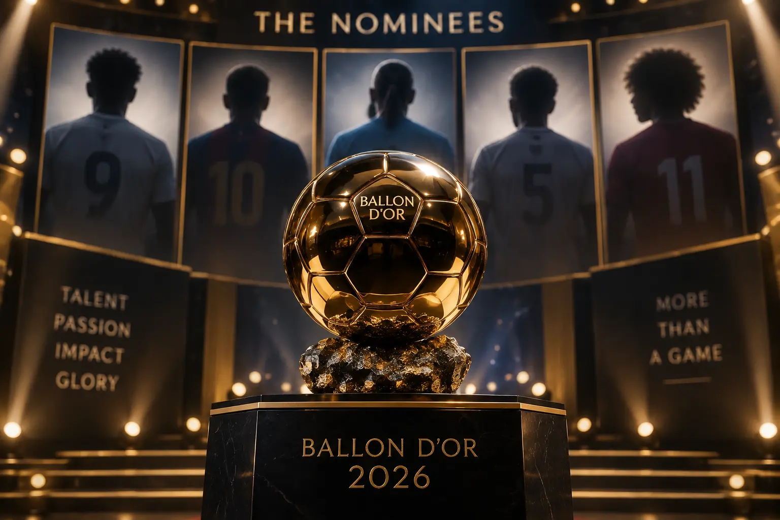 Ballon d'Or 2026 top contenders and trophy