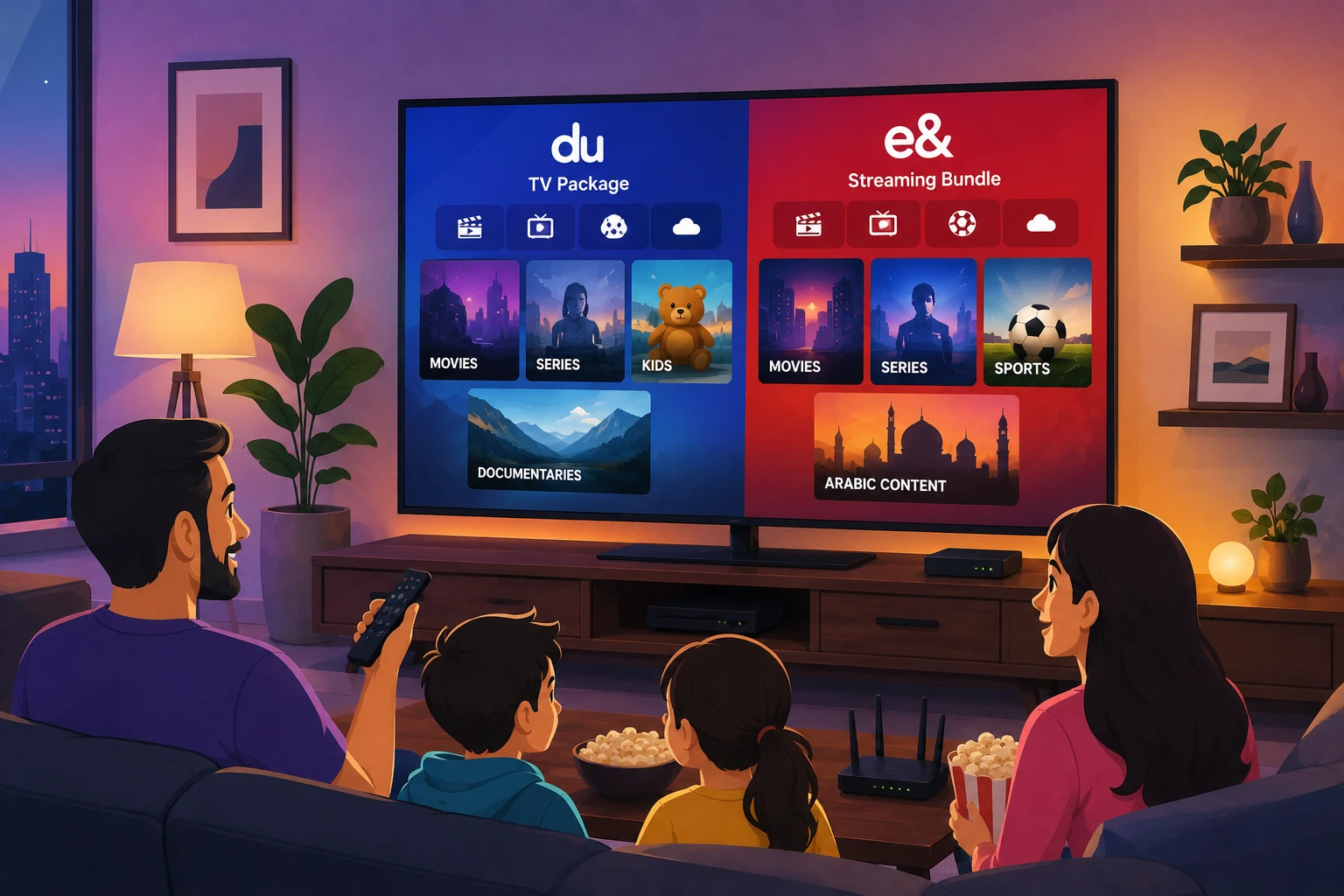 باقات du وe& التلفزيونية: البث الذي تدفع ثمنه أصلاً