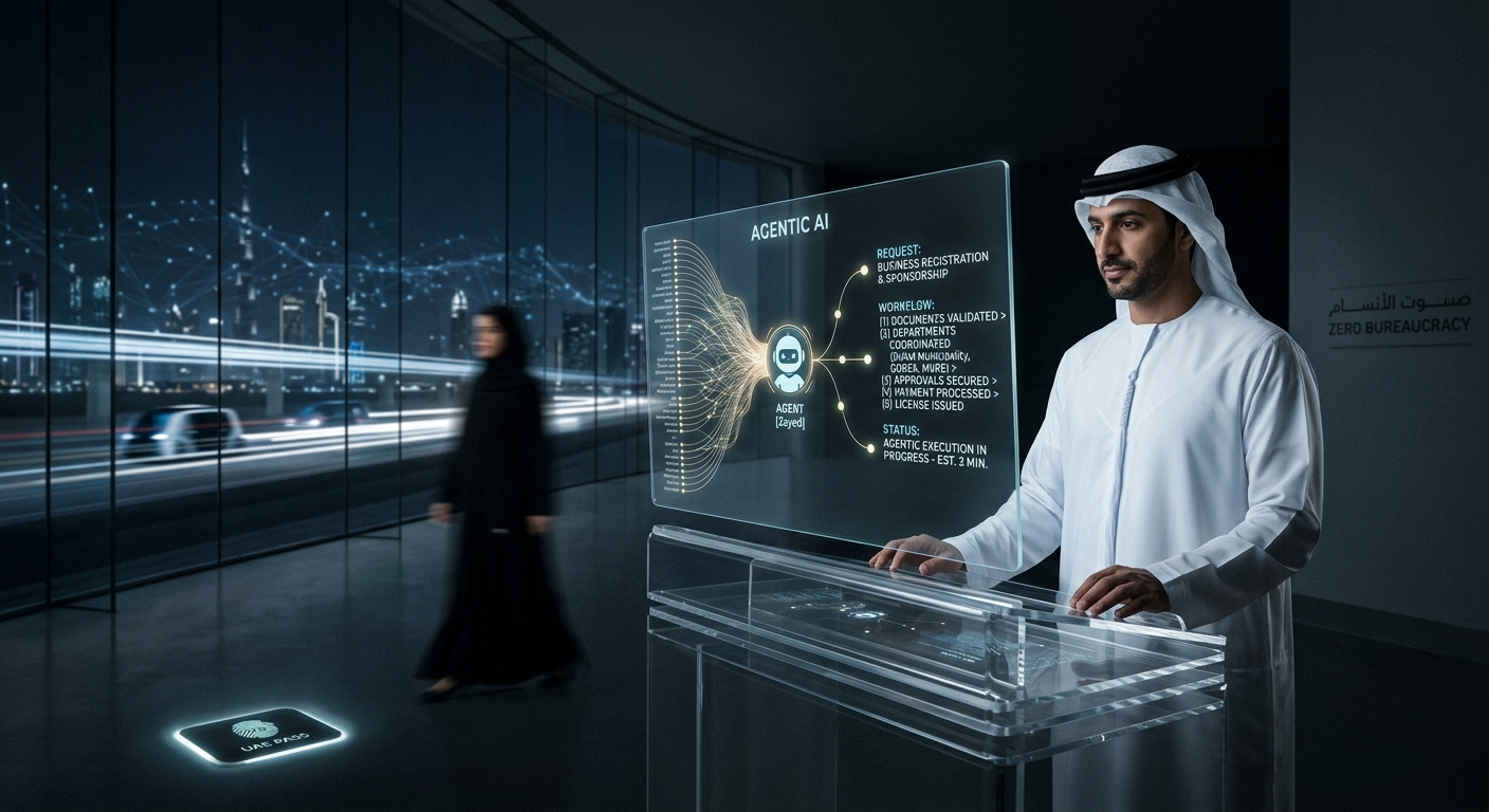 الذكاء الاصطناعي الوكيل في الخدمات الحكومية الإماراتية
